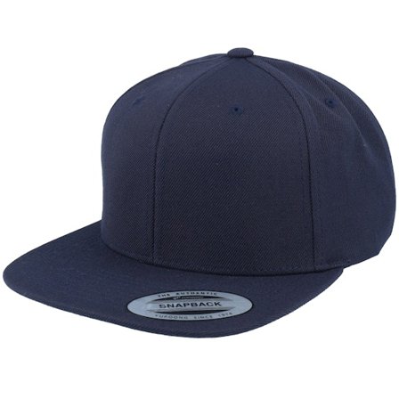 Yupoong - Blå snapback Keps - Dark Navy/Dark Navy Snapback @ Hatstore