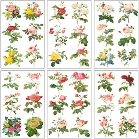 Klistermärken Flower Stickers Washi Stickers