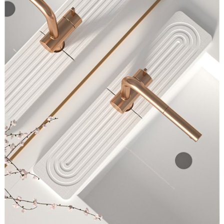 Diatomiittihana-alusta keittiön ja kylpyhuoneen pesualtaisiin - Erittäin imukykyinen, nopeasti kuivuva kiviallasalusta, estää kosteuden kertymistä, 