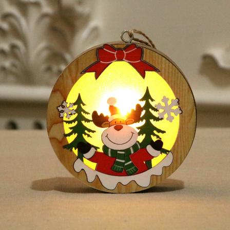 1 stk. juleophæng med LED-lys batteri Christm