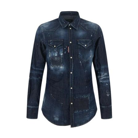 Dsquared2 Western Spot Shirt Blå, Herre Skjorter