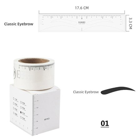 50 st Quick Eyebrow Mall Stickers Guide Makeup Tool N7