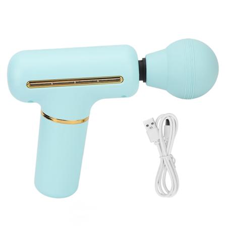 Mini Muscle Percussion Massager Deep Relaxation Kannettava 4-nopeuksinen vibraatiovartalohierontalaite urheilijoille Sininen