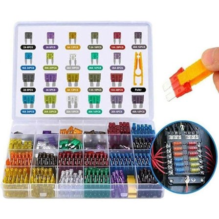 Blandat Set Bladsäkring Universal för Bil Lastbil Motorcykel Husvagn Båt[D]