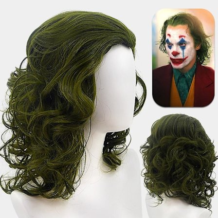 Elokuva Joker Cosplay-asu Miehille ja Lapsille Arthur Fleck Täysisetti Halloween Fantasiapukeutumisjuhlaasu -a Peruukilla X