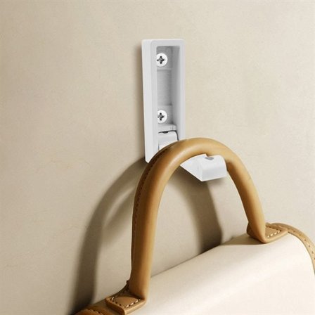 Taitettava seinäkoukku - valkoinen