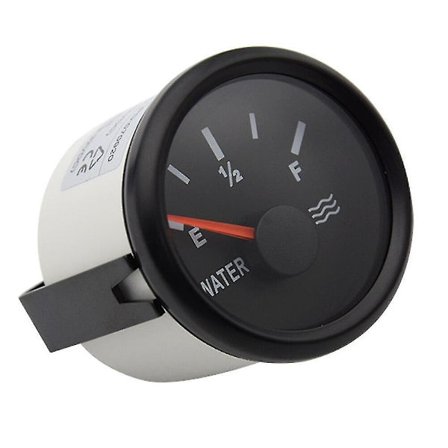 52mm Vandstandsmåler med Rød Baggrundsbelysning 12v 24v