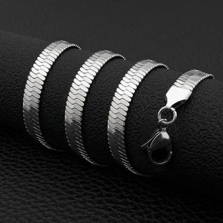 Välj Bland Flera Modeller Halsband Kedjor I Silver För Män Silver One Size