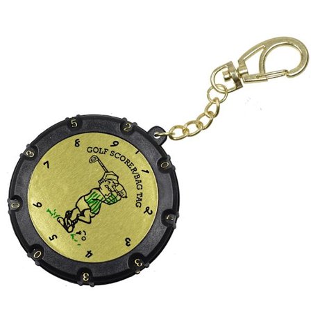Golf Clicker Pistelaskuri Avaimenperällä Kaksipuolinen 18 Reikää Kierros Muovi Seos Pistelaskuri Golf Laske Lyönti Piste Putti Pistelaskuri Golf 