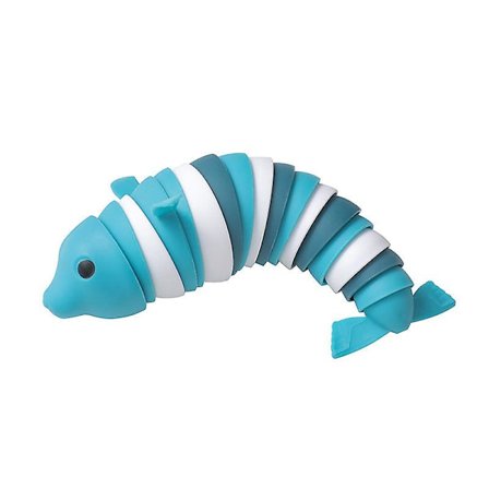 Babywell Fidget Slug Shark - Ledig fidgetleksak - Realistisk Slug Shark - Rolig krypande sensorisk leksak för barn och vuxna - Stressavlastande leksak