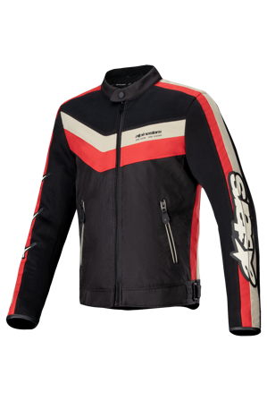 Motorradjacke Alpinestars T-Dyno Air Schwarz/Ecru/Hellrot S