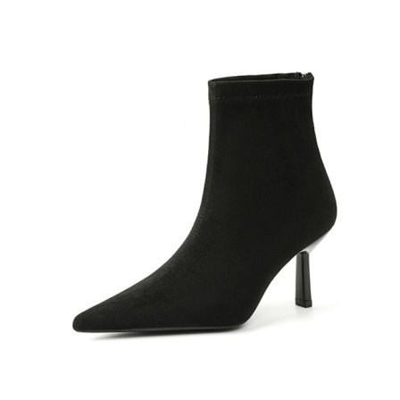 Dames Spidse Tå Ankelstøvler Sexy Høj Hæl Ruskind Hæl Støvler