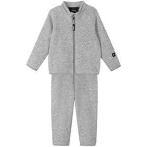 Reima Fleece Set Tahto Melange Grey - Fleeces and midlayers - 104 CM - Grey - Junge