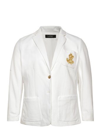 Lauren Women Bullion Jacquard Blazer - White - 54-56