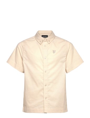 Lyle & Scott Linen Ss Shirt - Beige - 140-146