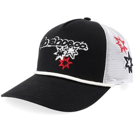 DC - Svart trucker Caps - Side Star Black/White A-Frame Trucker @ Hatstore
