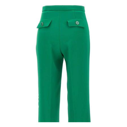 Elisabetta Franchi Byxor Green grön, Dam Byxor, Dam, Storlek: M