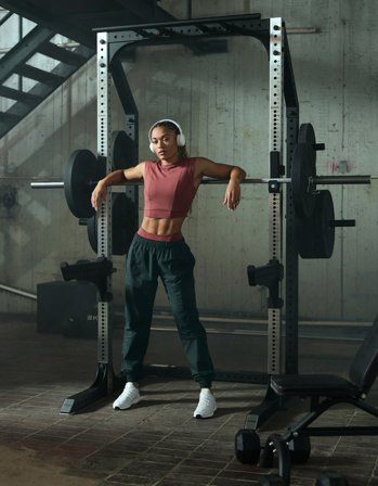 ICANIWILL - Reboot Cropped Tank Top Brick Red- Tanks - Dames - sportkleding van ICIW