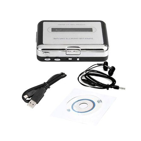 Cassetteafspiller USB Kassette til MP3 Konverter Optag Lyd Musik Afspiller Bånd Kassetteoptager