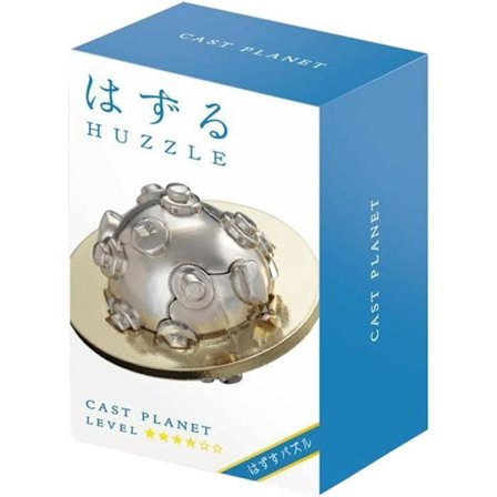 Pussel - GIGAMIC - Hanayama Huzzle Cast PLANET - Vit och guld - Nivå 4 av 6