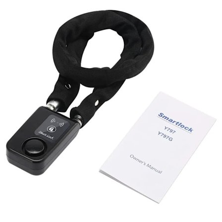 New Super Intelligent Phone APP Control Smart Alarm Bluetooth Lock Waterproof 110dB Alarm Bicycle Lock Outdoor Anti Theft Lock