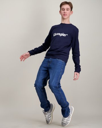 Wrangler Tubular BB Crew Blå Trøjer Dreng - Kids Brand Store