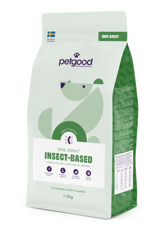 Petgood - Insektsbasert fullfôr til voksne hunder 2 kg - Hund - Hundefôr & hundemat - Tørrfôr for hund - ZOO.no