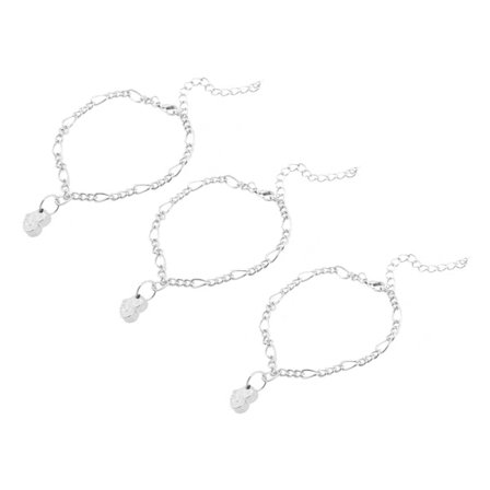 3/4 Personlige Matchende Armbåndssæt Lænkearmbånd til Bedste Ven Familie Venskab Smykker Gave 3 personer