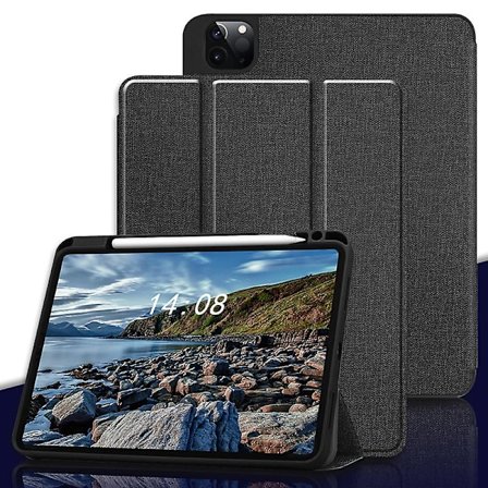 Ipad Pro 12.9 Mjukt Fodral 2020 4:e Generationen Med Pennhållare