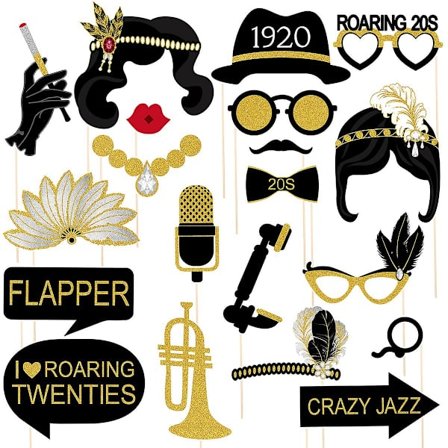 Julepynt 1920'erne Temafest Tilbehør 1920'erne Fest Tilbehør