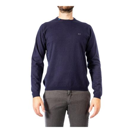 Sun68, K29101 07 Navy shirt Blauw, Heren, Maat:M