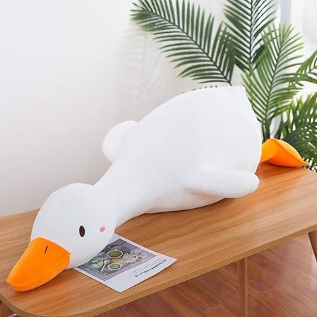 65cm Joutsen Pehmolelu Suuri Keltainen Hanhi Pehmolelu, Pehmeä Tyynytyyny, Lelulahjat Lapsille(65cm Valkoinen)