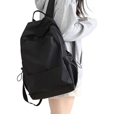 Skole Rygsæk Dame, Casual Rejse Skoletasker 14 Tommer Laptop Rygsæk til Teenagepiger Letvægts Rygsæk Vandafvisende Rygsæk.sort