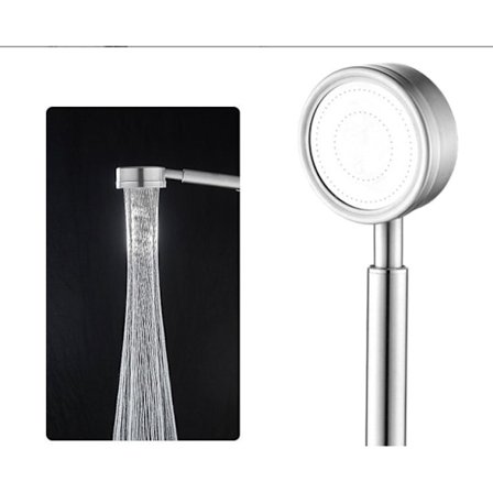 304 rostfritt stål kalkavvisande dusch knapp manuell dusch