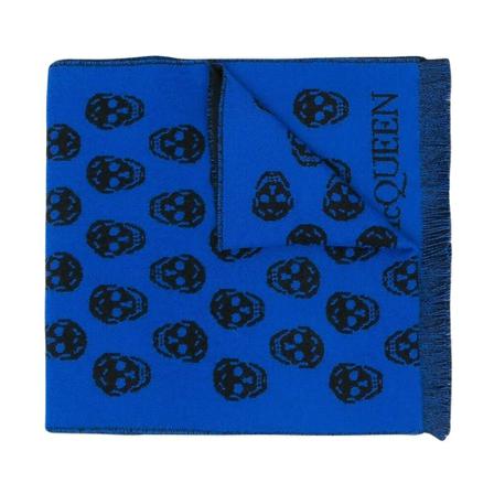 Alexander Mcqueen - Halsdukar - Blå - Herr - Storlek: One Size, Herr, Storlek: ONE SIZE