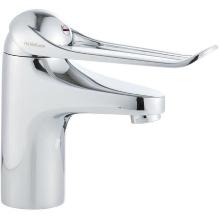FM Mattsson 9000E 80654000 Tvättställsblandare med lång spak, med lyftventil, Badrum