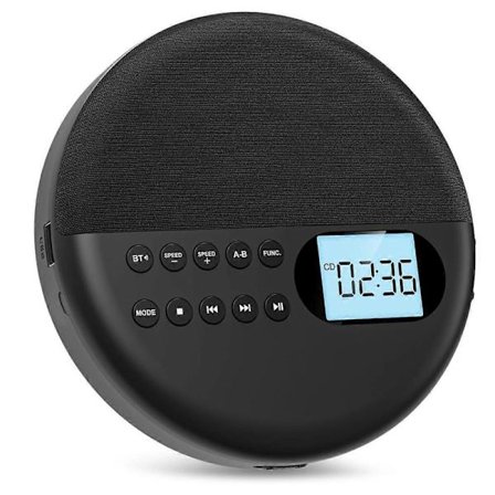 CD-spelare, Bluetooth CD-spelare med högtalare Uppladdningsbar CD-spelare