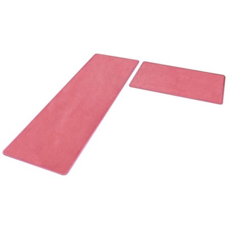 Enfärgad absorberande köksgolvmatta lång badrumsmatta halkfri matta rosa hemgolvmatta