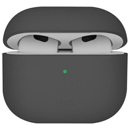 Uniq Lino AirPods 4-etui i silikone - grå