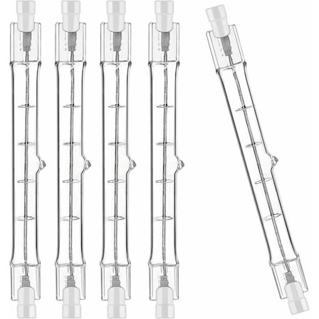 5 Pak R7s Halogenpære 118mm 300W 220V