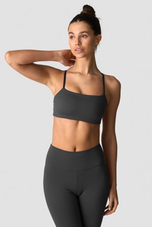 ICANIWILL - Nimble Adjustable Sports Bra Dark Grey - Sport-BH - Damen - ICIW
