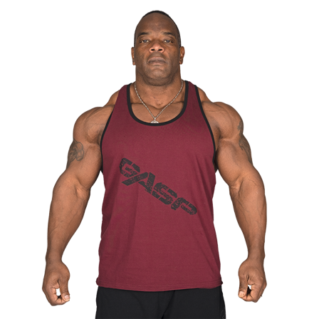 GASP Vintage T-Back Linne Mørkerød