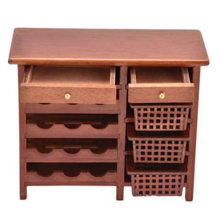 1:12 Dukkehus Minivinskap - Utsøkt Dukkehusmøbelmodell for 1:12 Dukkehus