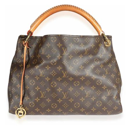 Louis Vuitton Vintage Shoulder Tas , Bruin , Dames , Maat: ONE Size Vintage Tassen
