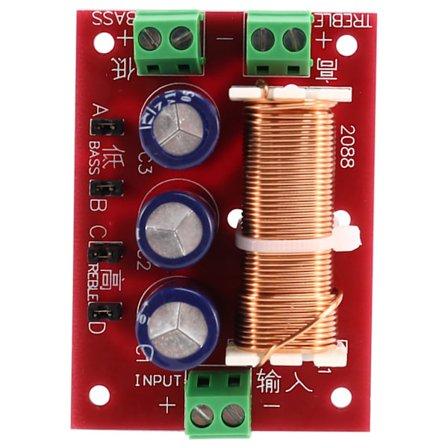 YLY-2088 Lydfrekvensdeler 400W Justerbar 2-veis Delefilter Fulltone Diskant Bass Fre