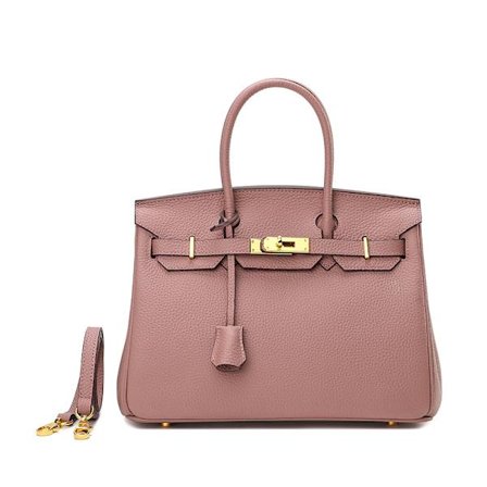 Stilig Nude Rosa Skinn Tote Crossbody Veske Dame Pendler Veske Nude rosa-X42- Nude rosa