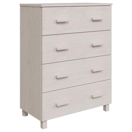 Vidaxl Skänk Vit 79x40x103,5 Cm Massiv Furu Vit