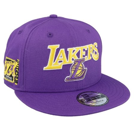 New Era - Púrpura snapback Gorra - Los Angeles Lakers NBA Patch 9FIFTY Purple Snapback @ Hatstore