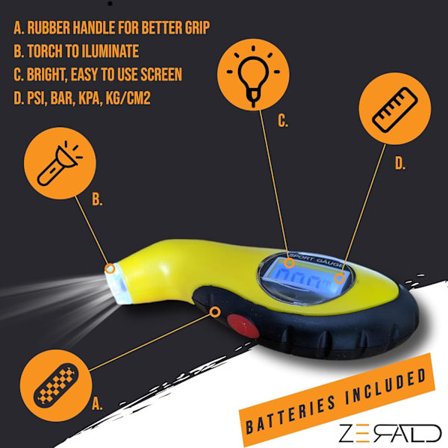 Digital Däcktrycksmätare Däcktrycksmätare Cykel Däcktryck