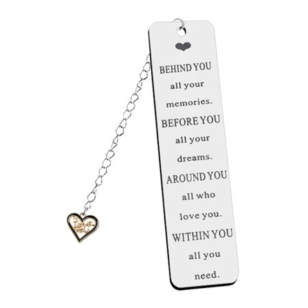 Bogtilbehør i rustfrit stål - søde og sjove bogmærker, der passer til både mænd og kvinder.